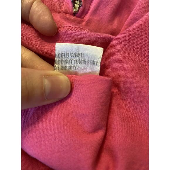 Tail Shirt Womens Size Medium Golf Polo White Label Pink & Black Pickleball Prep - Picture 5 of 9